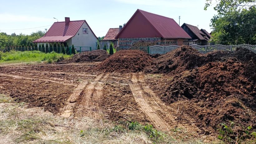 Wyrównanie terenu - ul. Strzemieszycka w Sławkowie